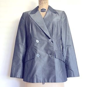 Magaschoni Striped Silk Blazer -Sz 8